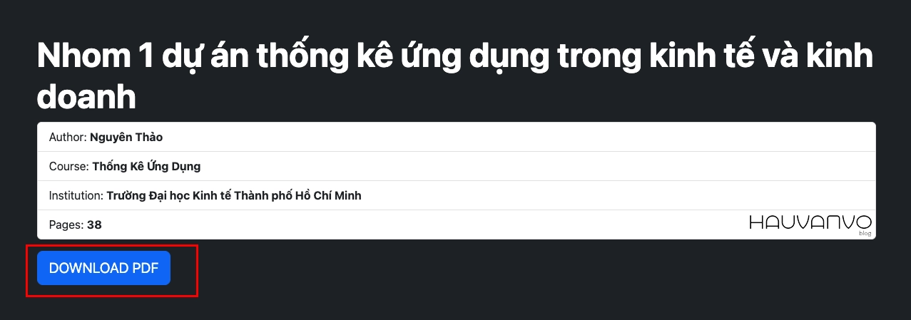 Sử Dụng Công Cụ Tải Tài Liệu Studocu Online 2