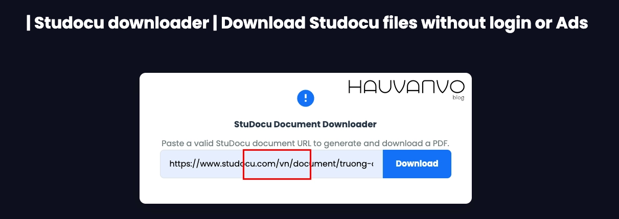 Cách tải tài liệu từ Studocu cách 2