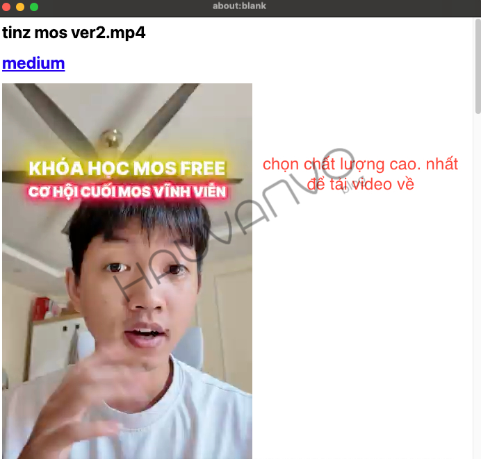 Cách tải file video bị chặn tải từ Google Drive bước 2